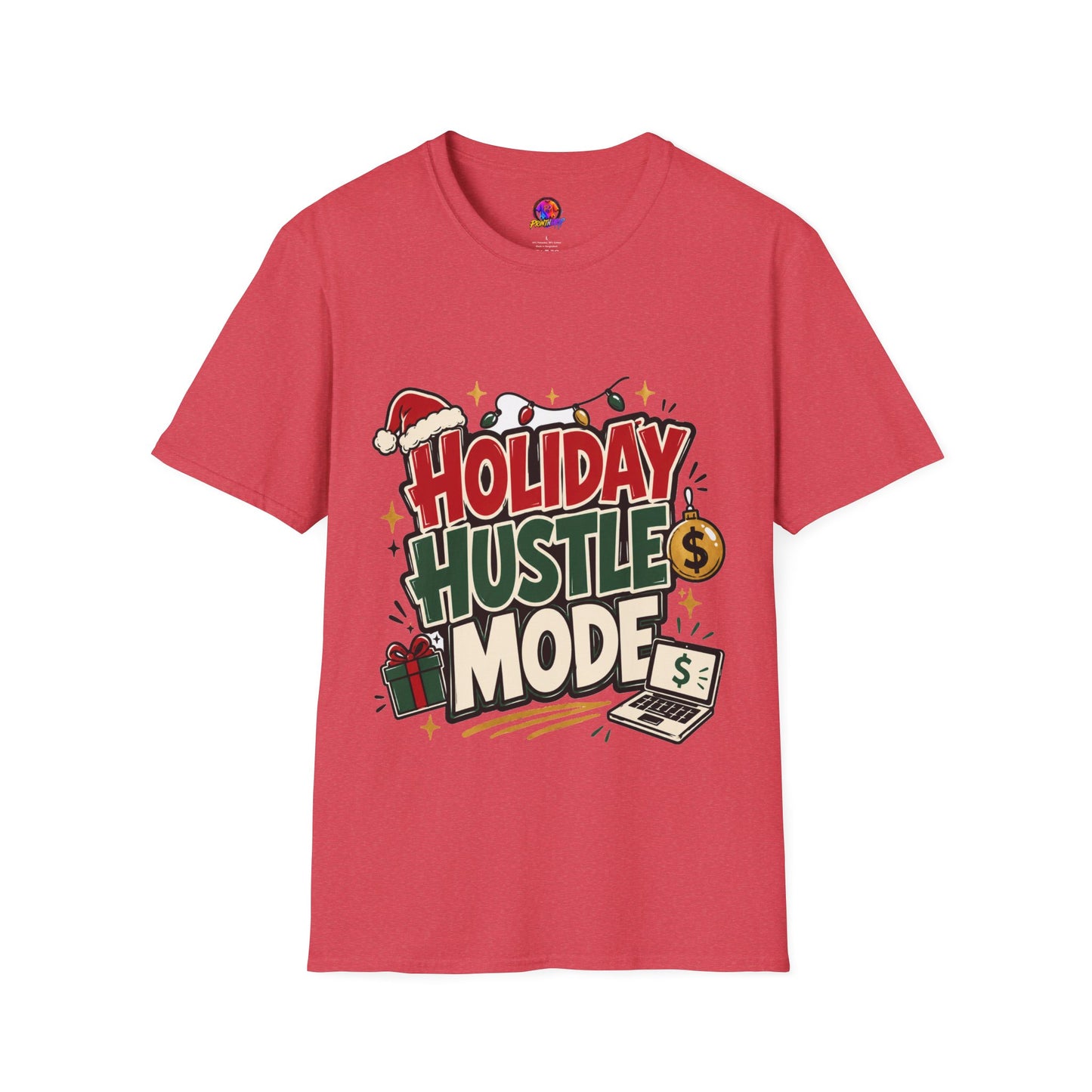 Holiday Hustle Mode T-Shirt — Funny Christmas Graphic Tee