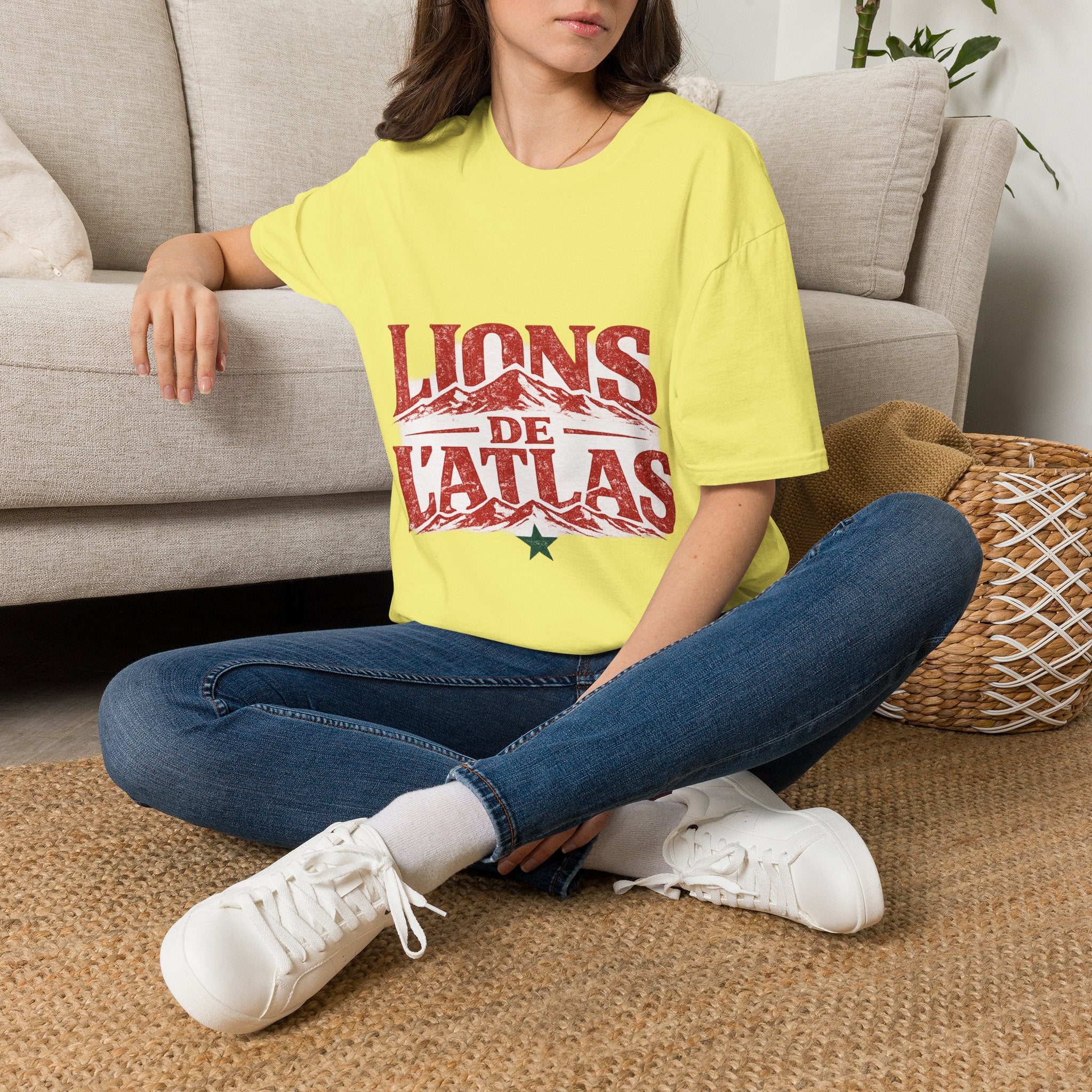 Morocco Lions de Atlas T-Shirt — Vintage Moroccan Atlas Mountain Graphic Tee