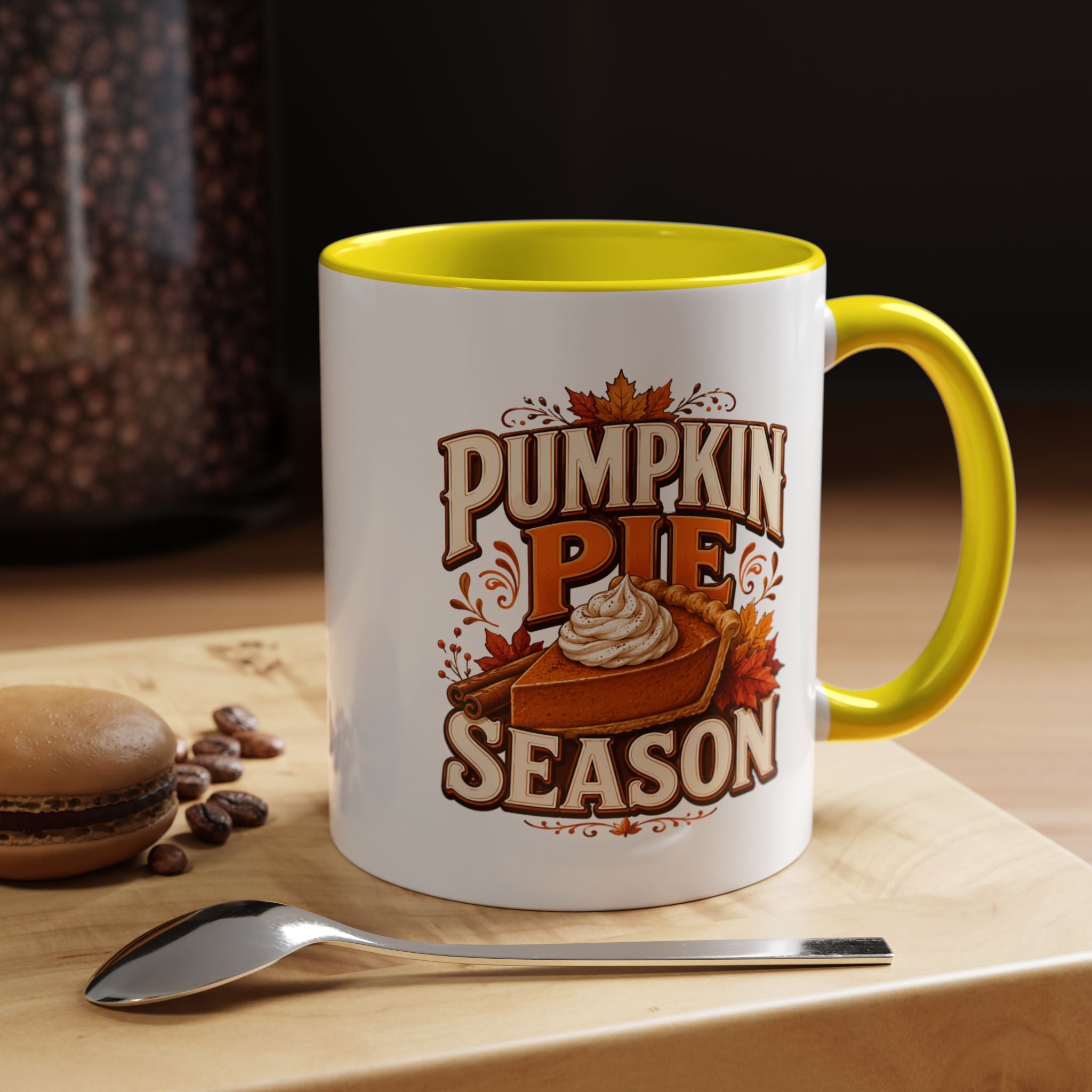 Thanksgiving Mug Pumpkin Pie Season Coffee Mug — Fall Thanksgiving Accent