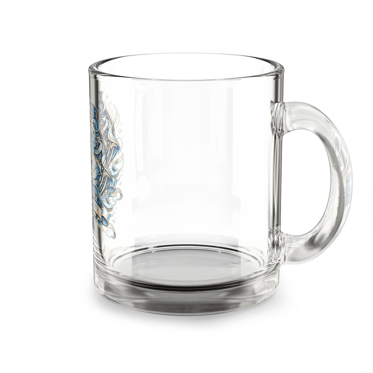 Gemini Zodiac Glass Mug — 'Social Butterfly' 10oz Astrology Coffee Cup
