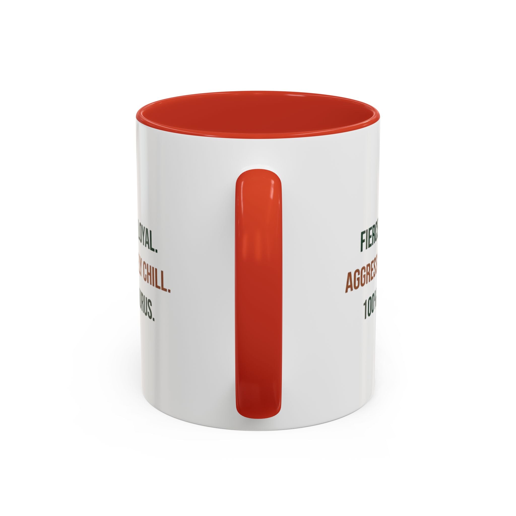 Taurus Coffee Mug — "Fiercely Loyal. Aggressively Chill." Accent Ceramic Mug (11/15oz)