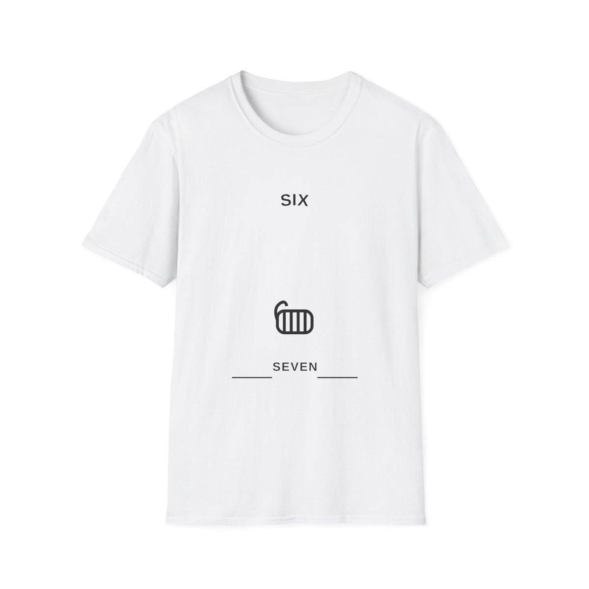 Six Seven Jail Bars T-Shirt - Minimalist Graphic Quote Tee - Trending Now - September 2026