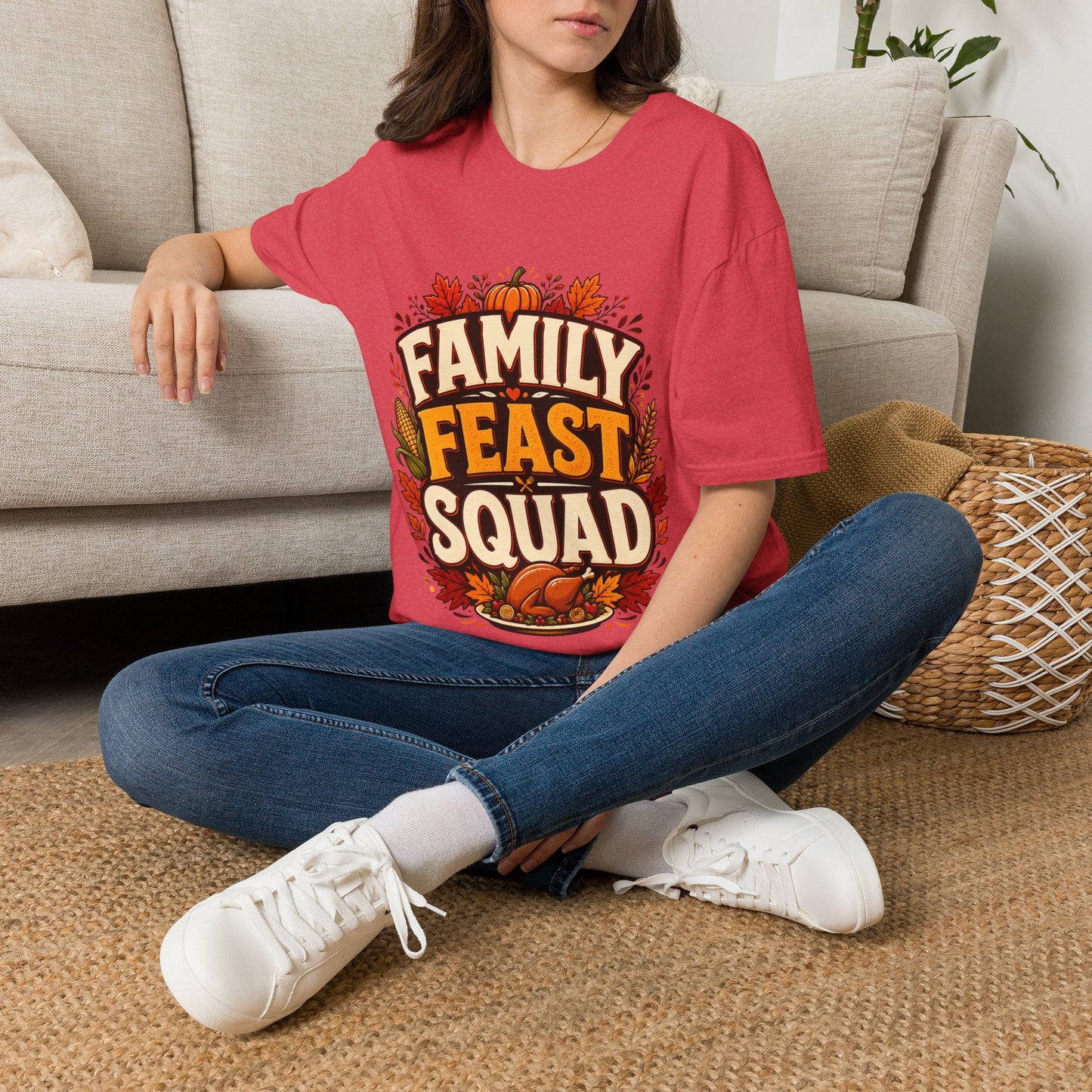Family Feast Squad T-Shirt — Thanksgiving Fall Harvest Tee
