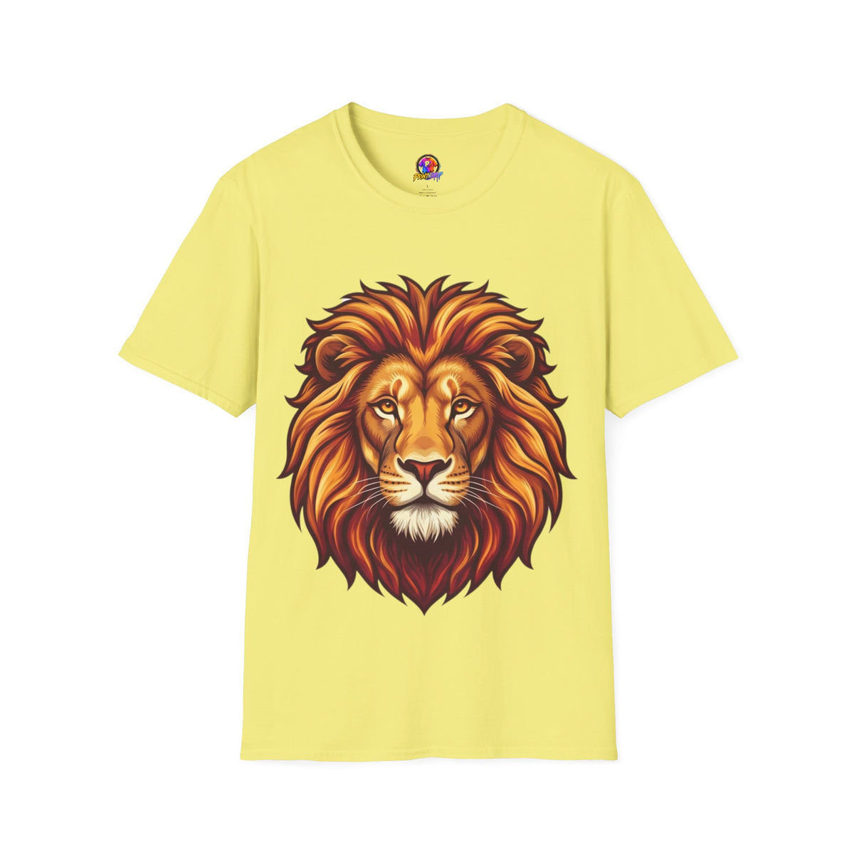 Leo Zodiac Lion Face T-Shirt — Majestic Lion Head Graphic Tee