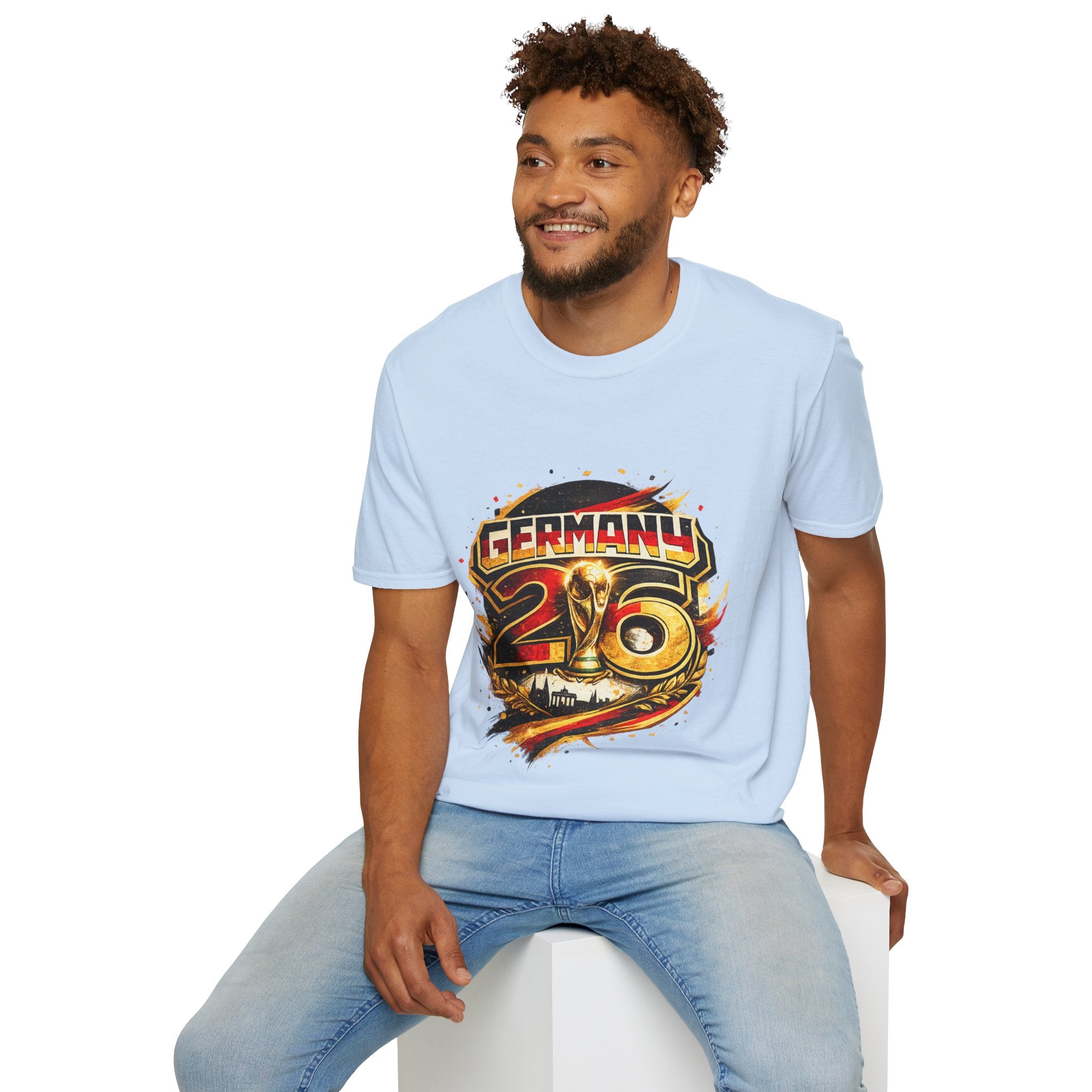 Germany 26 Skull Graphic T‑Shirt — Retro Soccer Fan Tee