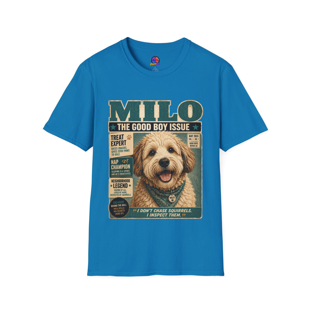 Milo 'The Good Boy Issue' Dog Magazine T-Shirt