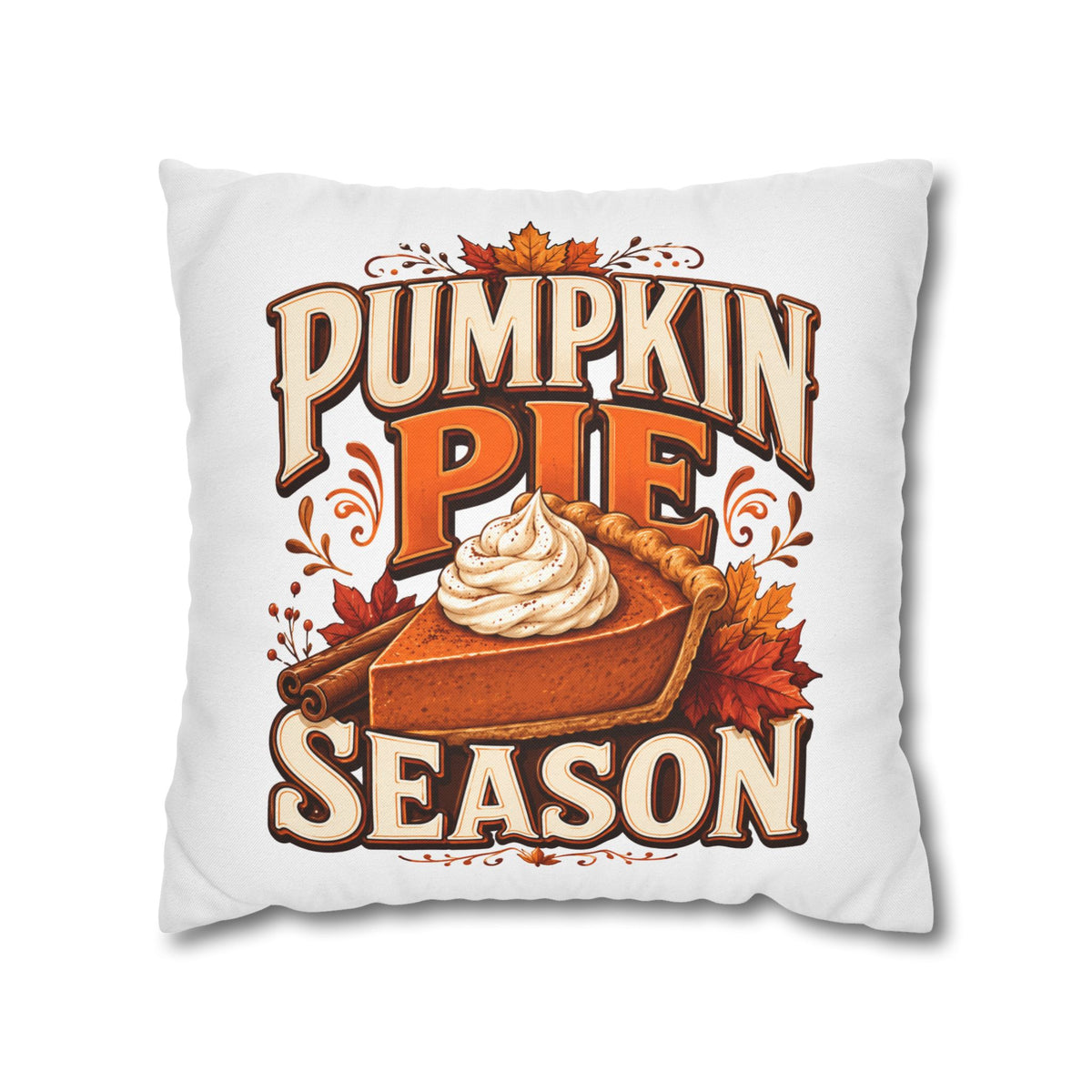 Thanksgiving Pumpkin Pie Season Decorative Pillowcase