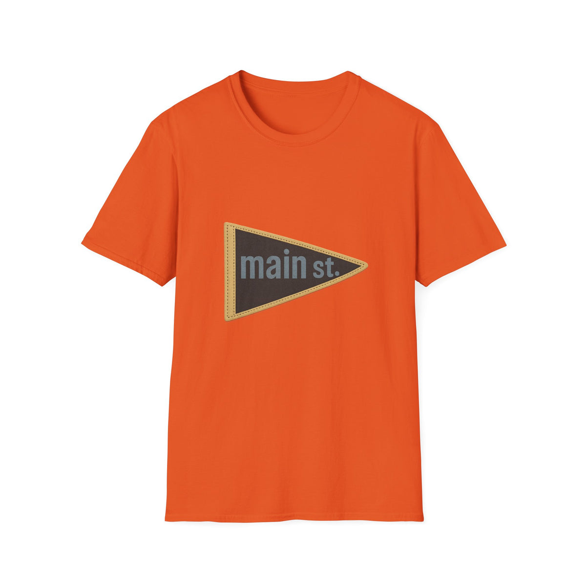 Main St. Triangle Logo T‑Shirt — Vintage Retro Street Sign Graphic Tee - Trending Now - August 2026