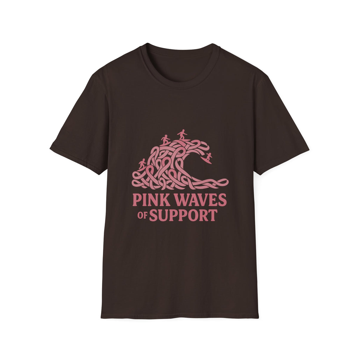 Pink Waves of Support T-Shirt — Breast Cancer Awareness Pink Wave Tee - Trending Now - October 2026