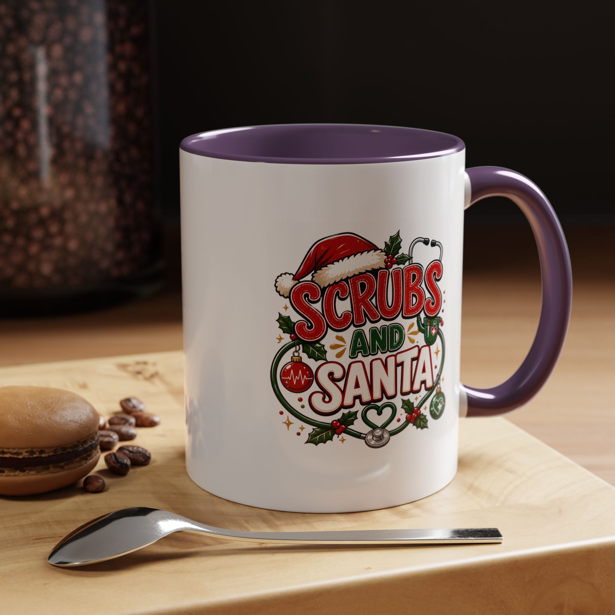 Scrubs and Santa Christmas Coffee Mug