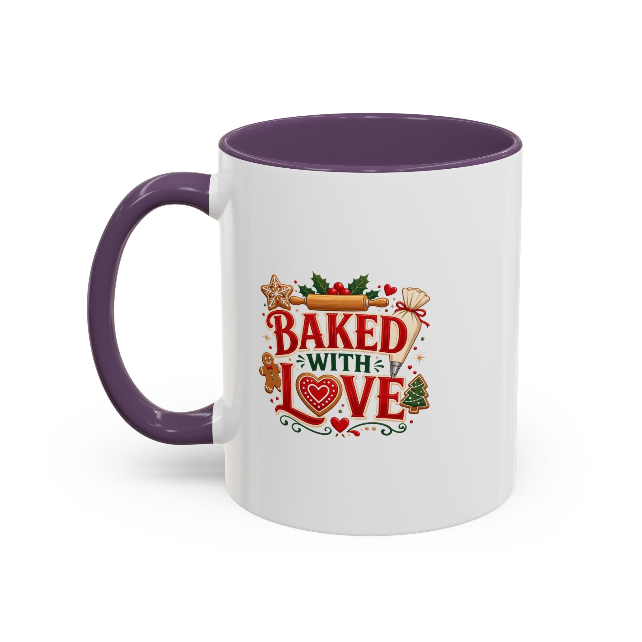 Baked With Love Coffee Mug — Holiday Baking Kitchen Gift