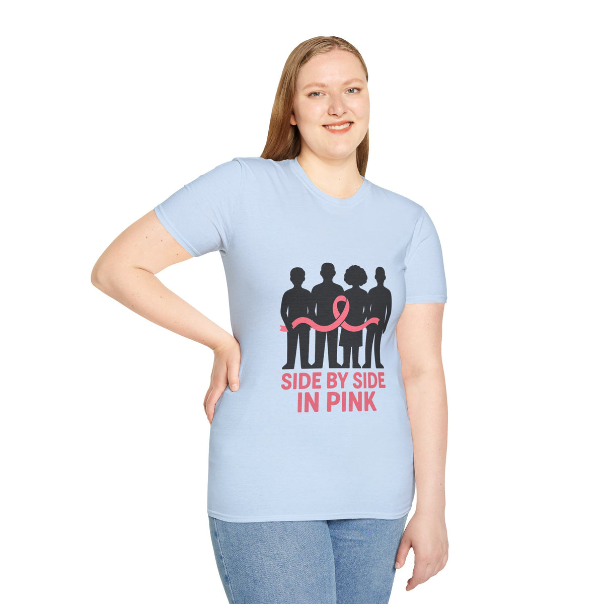 Side by Side in Pink Breast Cancer Awareness T-Shirt - Trending Now - October 2026
