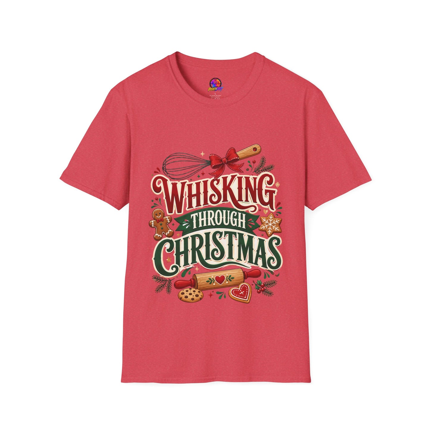 Christmas Baking T‑Shirt — "Whisking Through Christmas" Holiday Tee
