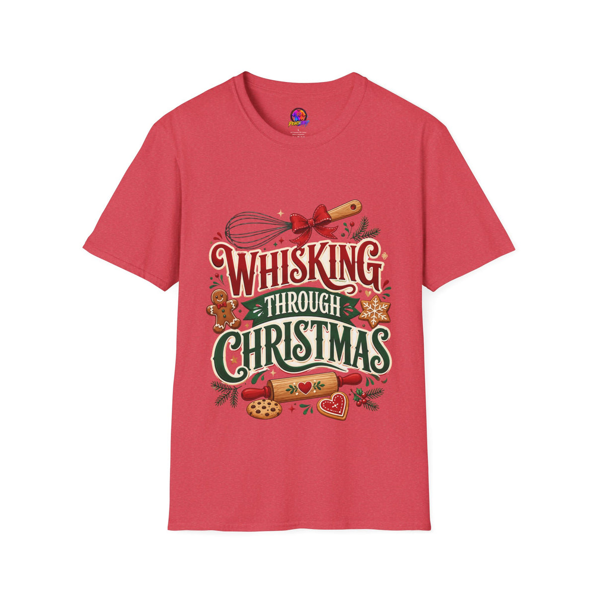 Christmas Baking T‑Shirt — "Whisking Through Christmas" Holiday Tee