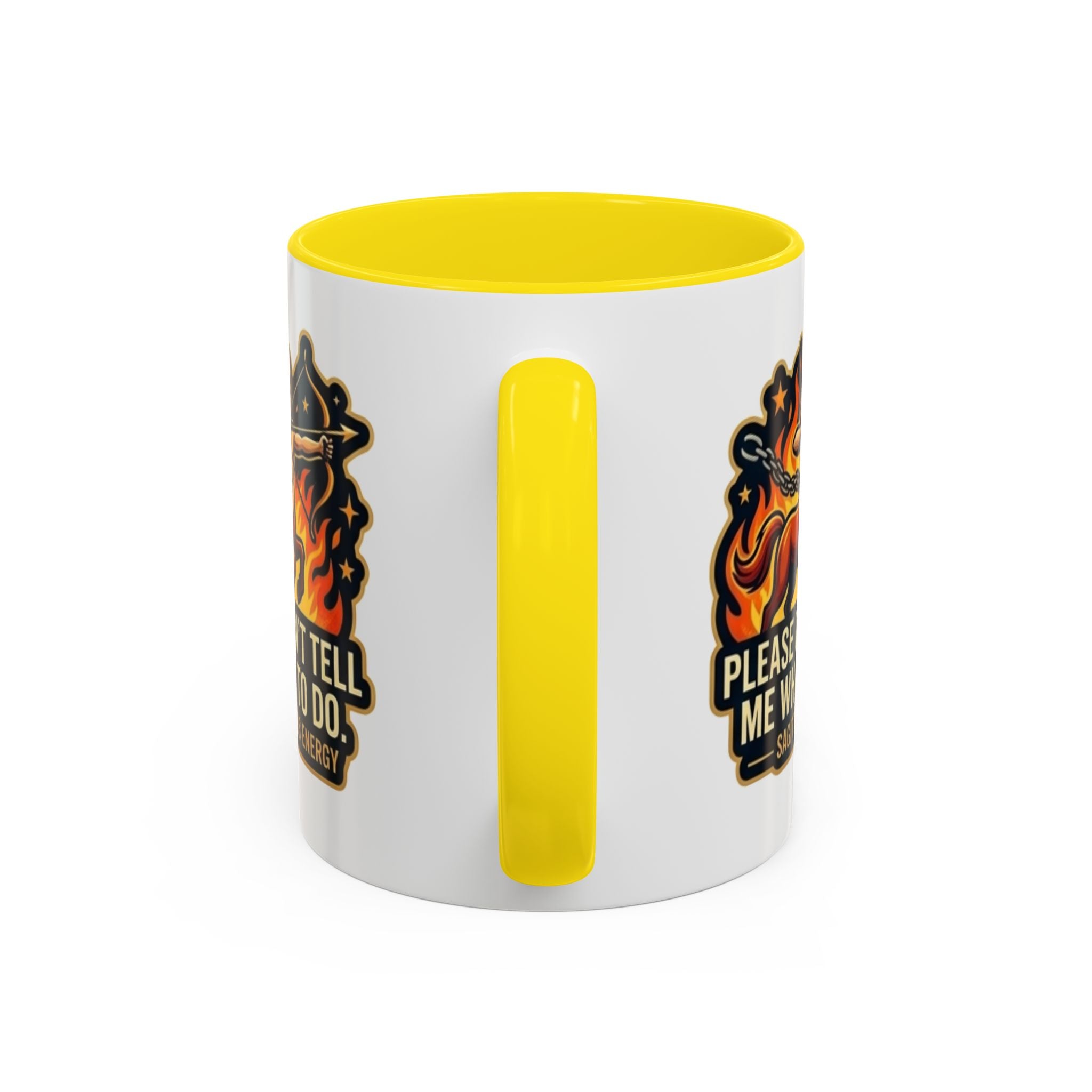 Sagittarius Coffee Mug — "Please Don't Tell Me What To Do" Zodiac Accent Mug (11/15oz)