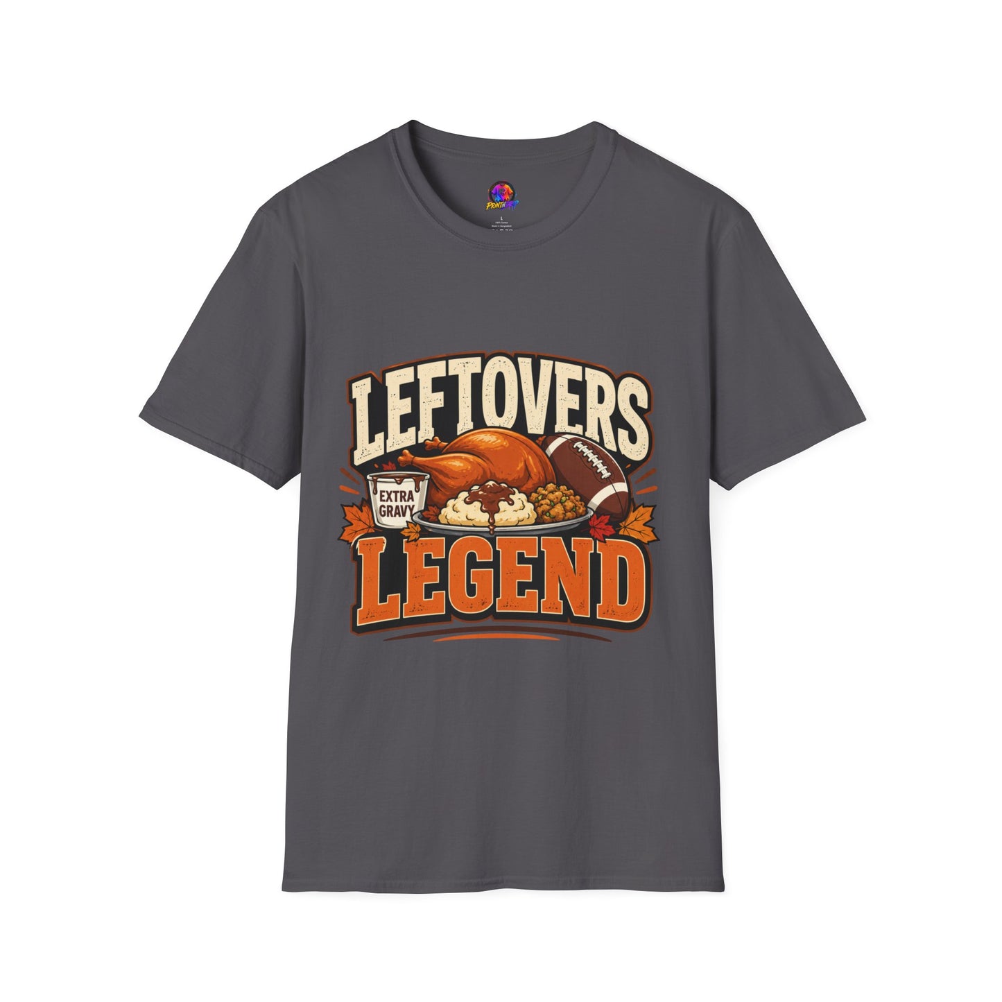 Leftovers Legend T-Shirt — Thanksgiving Football Turkey Graphic Tee