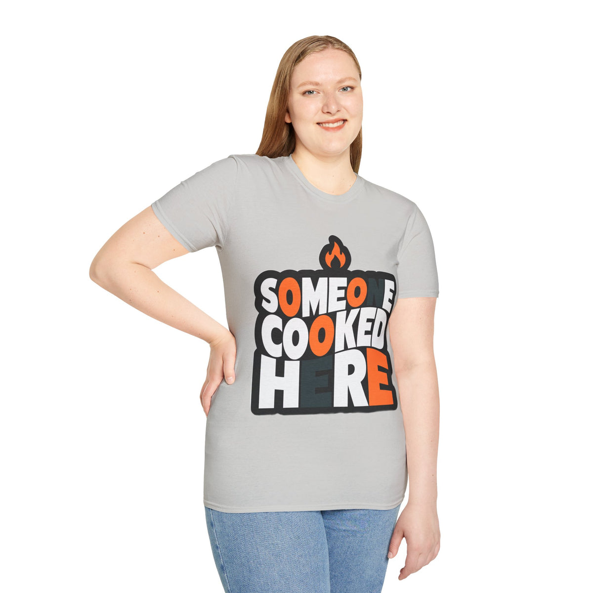 T-Shirt — "Someone Cooked Here" Funny Cooking Graphic Tee - Trending Now - August 2026
