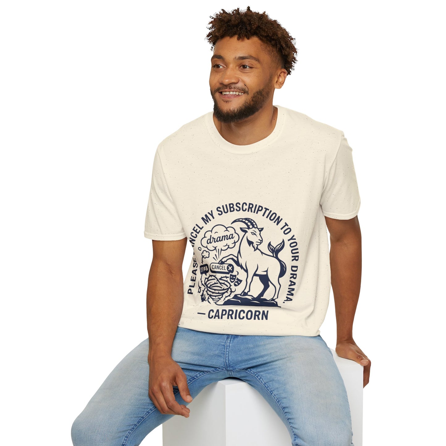 Capricorn Zodiac Tee — "Cancel My Subscription to Your Drama" Horoscope Shirt