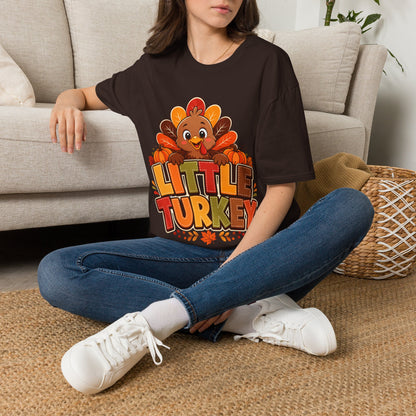 Little Turkey T‑Shirt – Cute Thanksgiving Kids & Family Tee