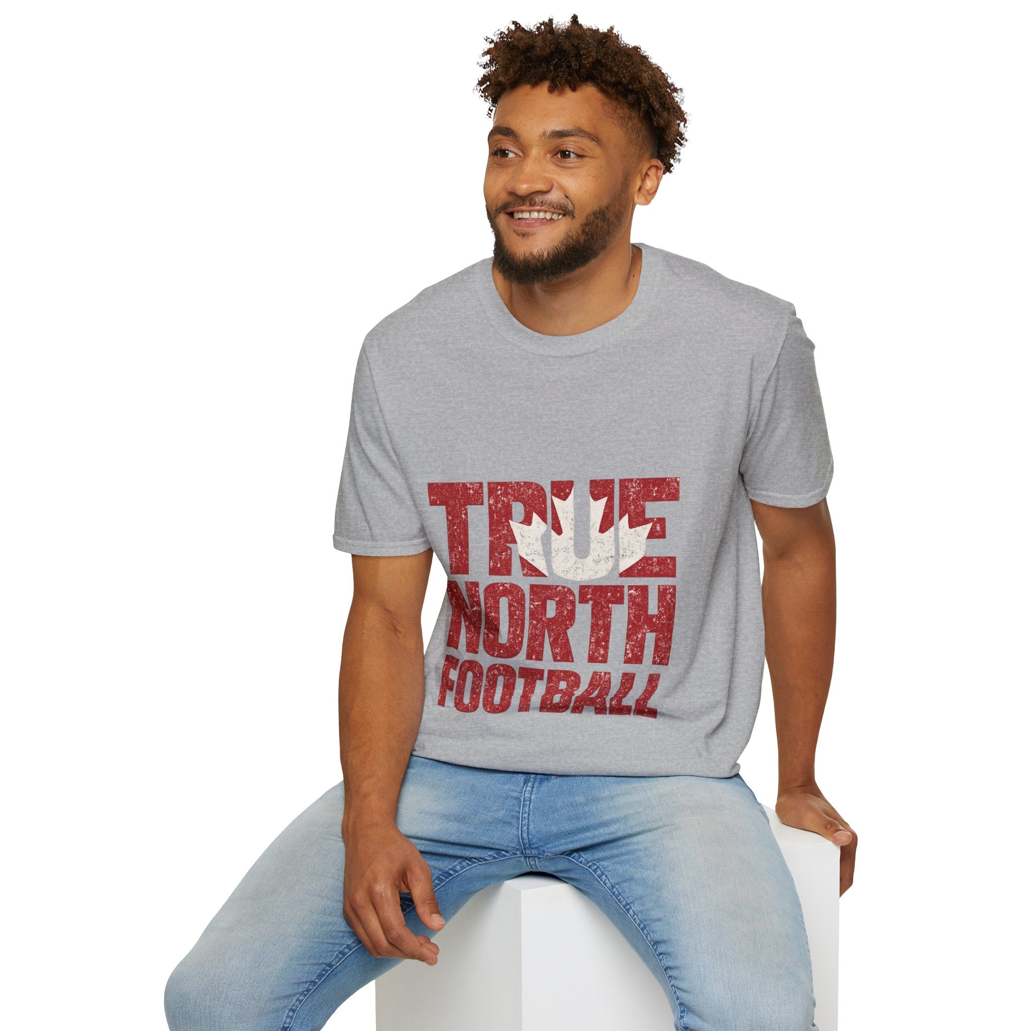 Canada True North Football T-Shirt — Vintage Canadian Leafs Sports Tee