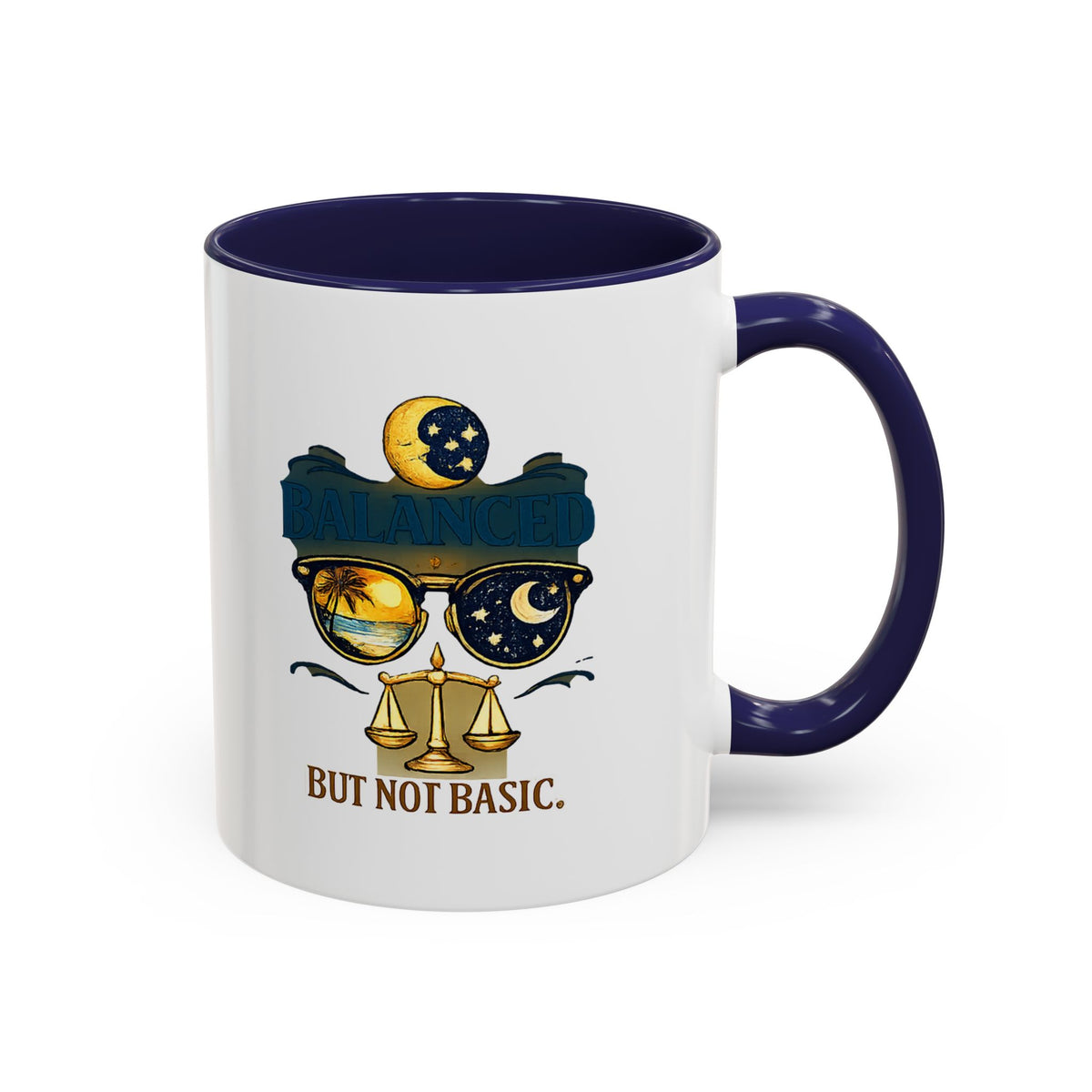 Libra Zodiac Accent Coffee Mug
