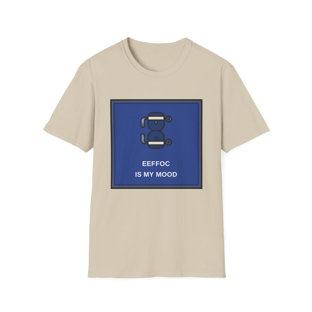 T‑Shirt — 'BeeFoc Is My Mood' Blue Robot Graphic Tee - Trending Now - August 2026