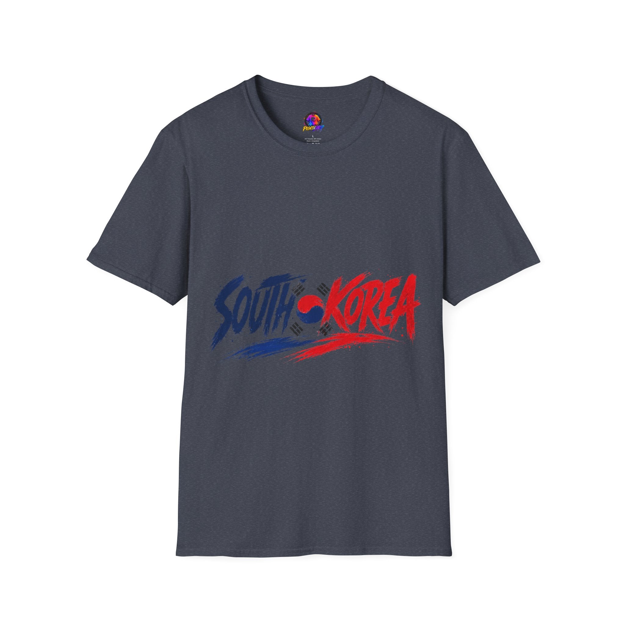 South Korea Flag Brushstroke T-Shirt — Patriotic Korean Travel Tee