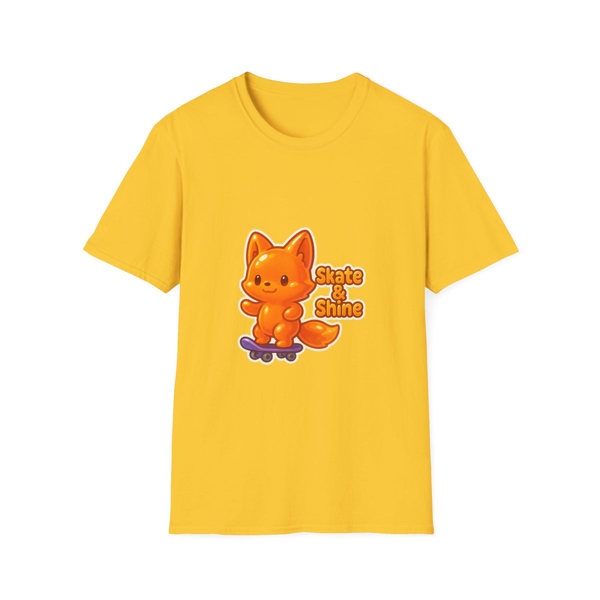 Cute Orange Fox Skateboard T-Shirt — "Gotta Skate" Graphic Tee - Trending Now - October 2026