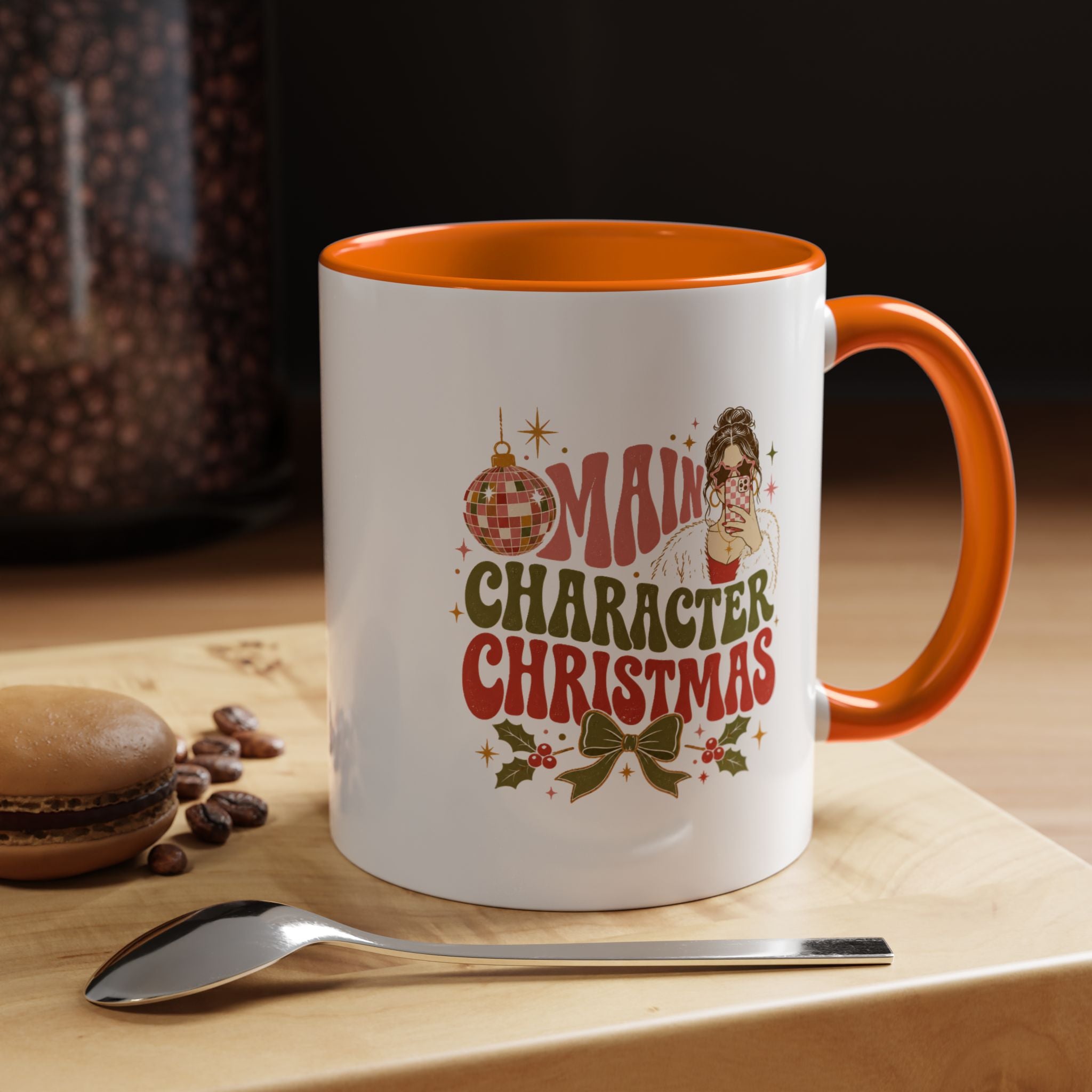 Modern Day Christmas Main Character Christmas Mug — Funny Holiday Coffee Cup