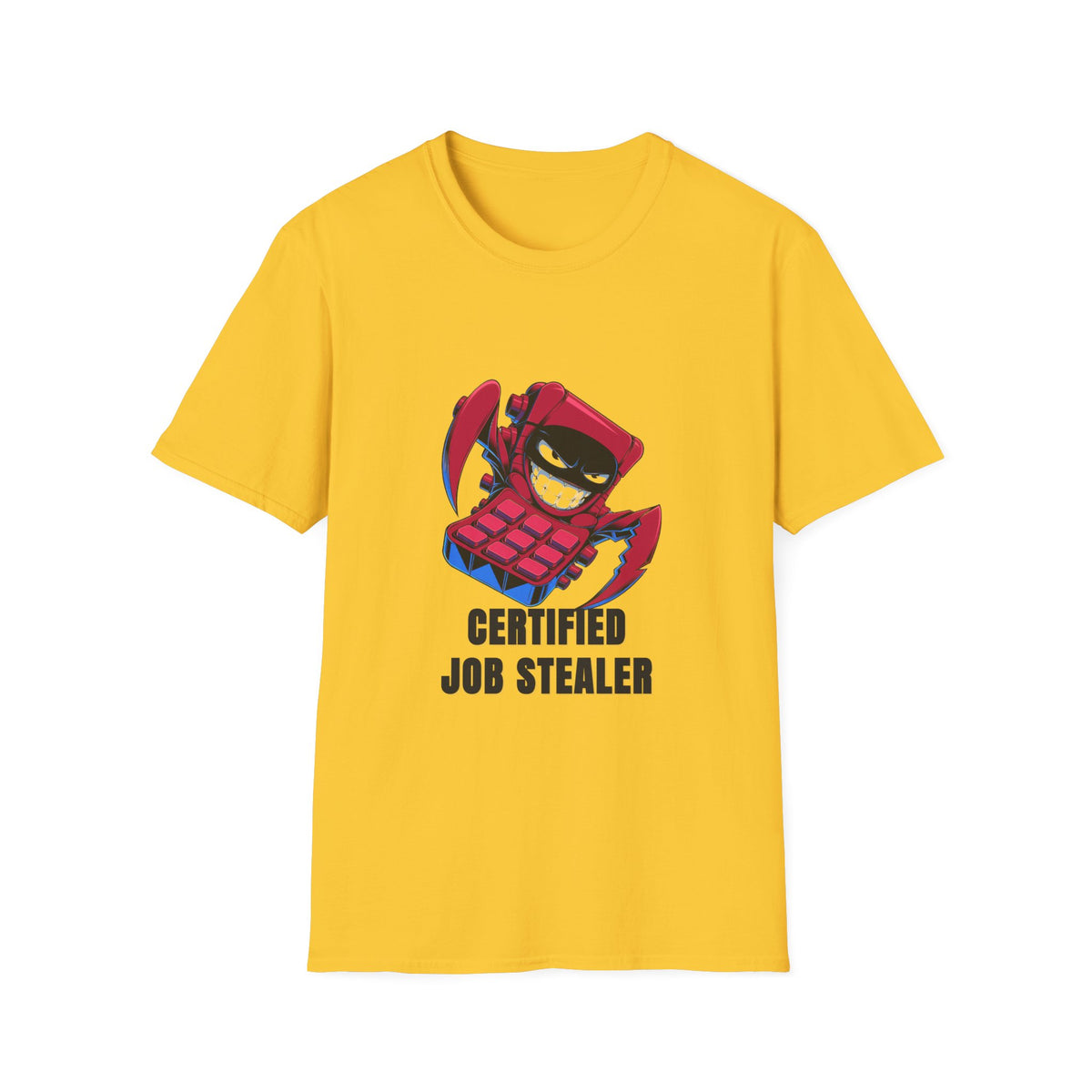 Certified Job Stealer T-Shirt — Funny Cartoon Ninja Heist Tee - Trending Now - August 2026