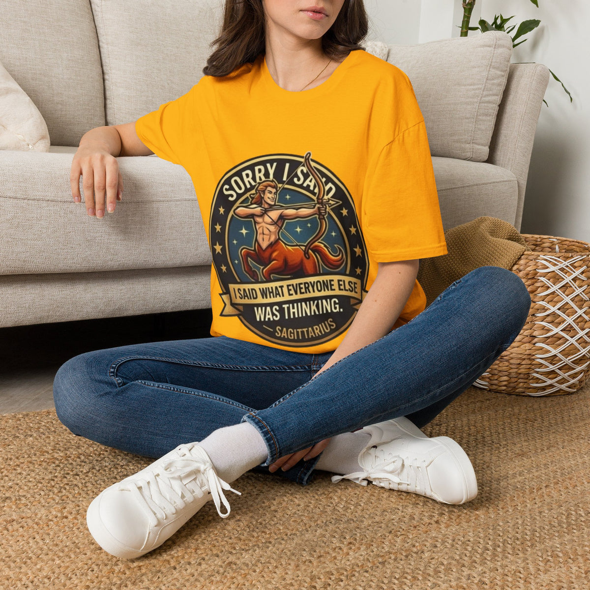 Sagittarius T-Shirt "Sorry I Said What Everyone Else Was Thinking" – Zodiac Archer Graphic Tee