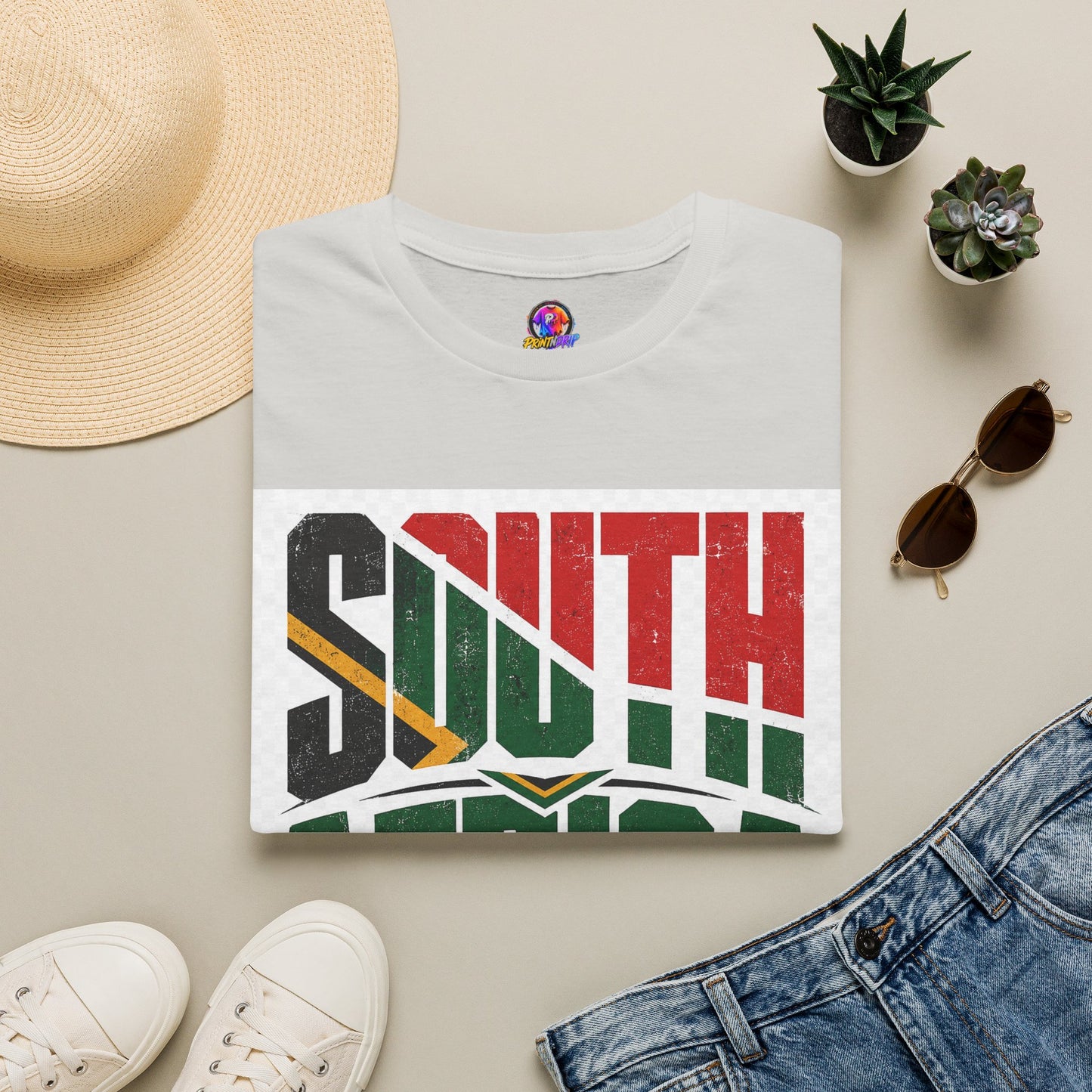 South Africa Soccer T-Shirt — Vintage Flag Football Fan Tee