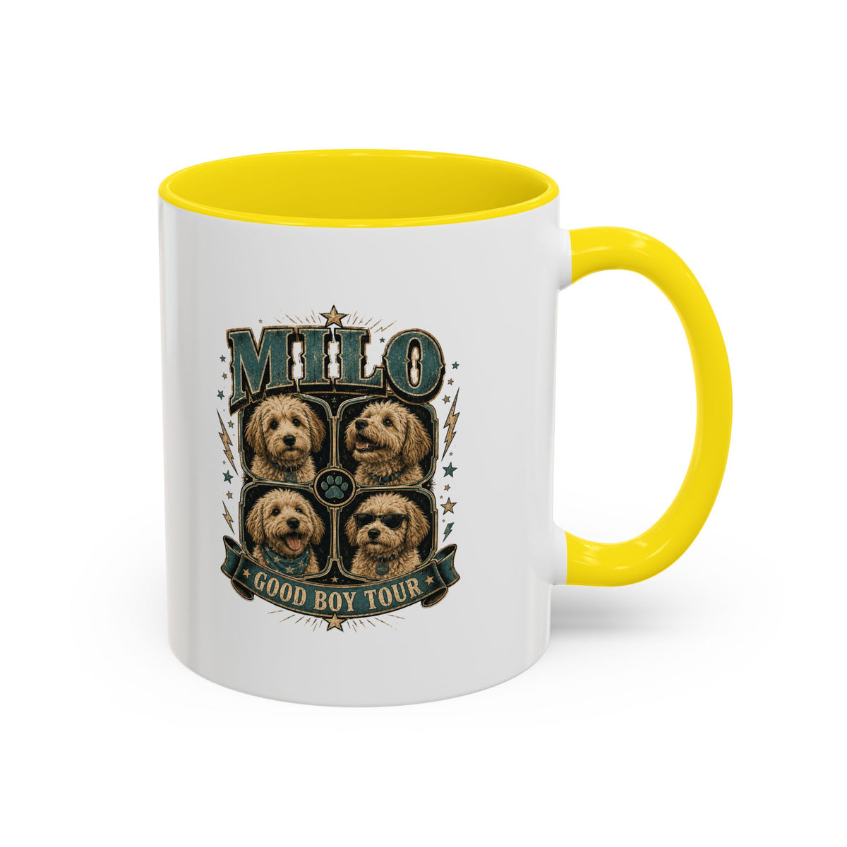 Milo Bailey Dog Dad Mom Milo 'Good Boy Tour' Accent Coffee Mug – Dog Lover