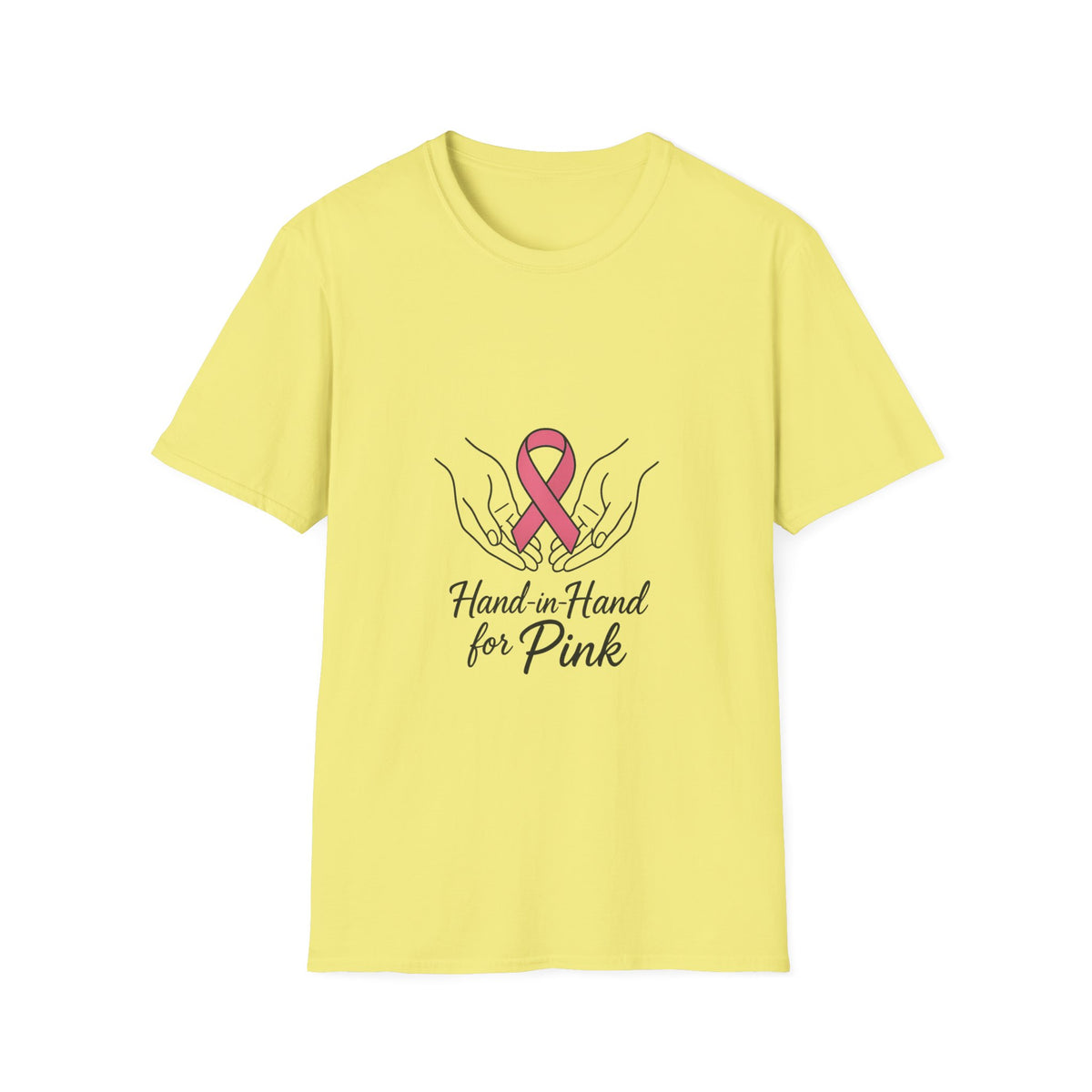 Breast Cancer Awareness T-Shirt — Hands in Hands for Pink Ribbon Tee - Trending Now - October 2026