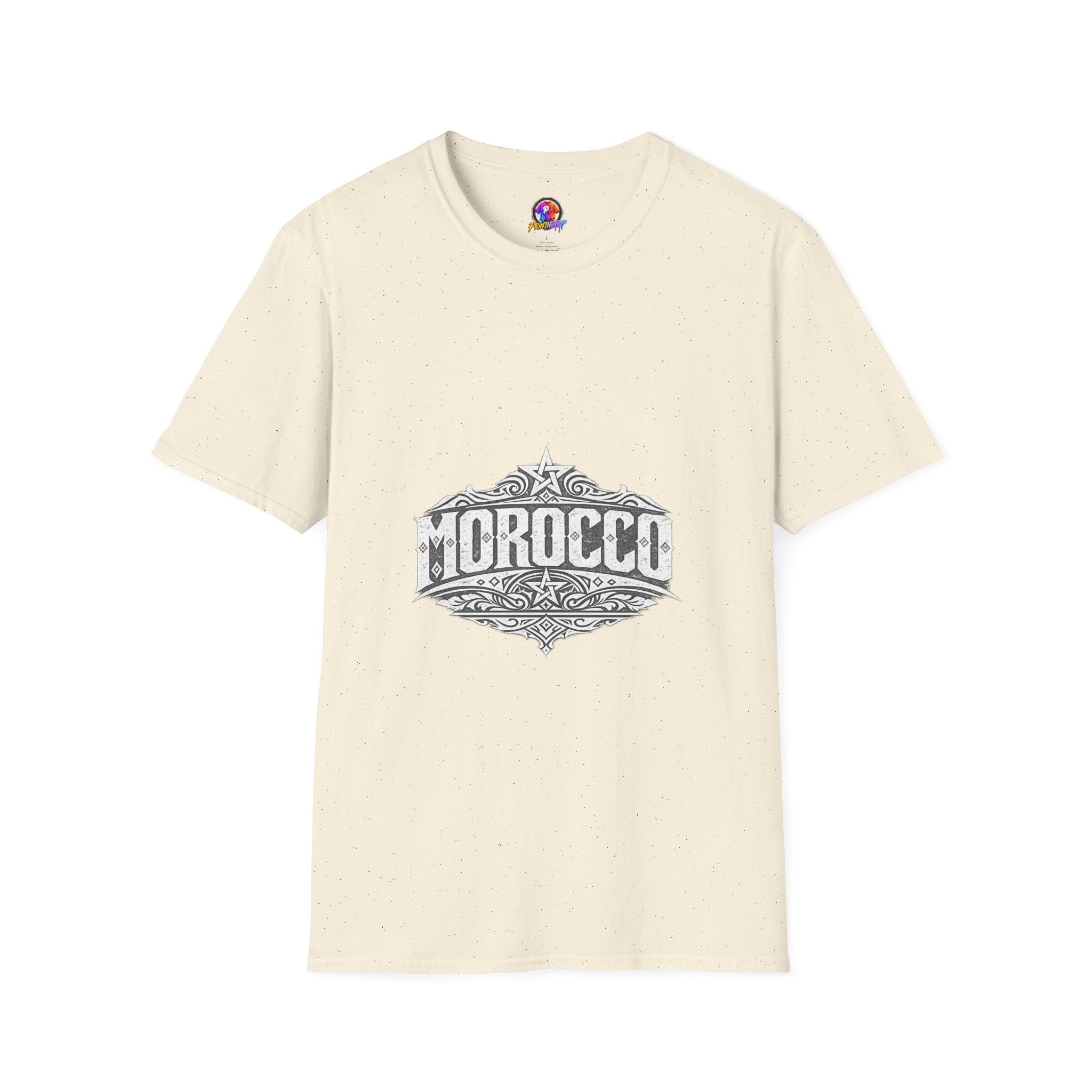 Morocco Vintage Graphic T-Shirt — Travel Tee with Ornamental Crest