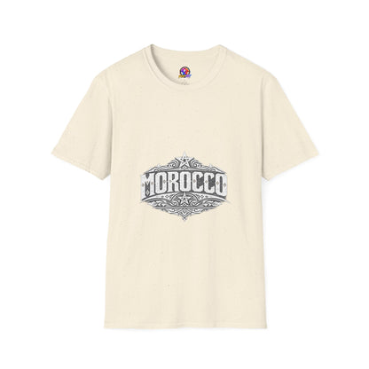 Morocco Vintage Graphic T-Shirt — Travel Tee with Ornamental Crest