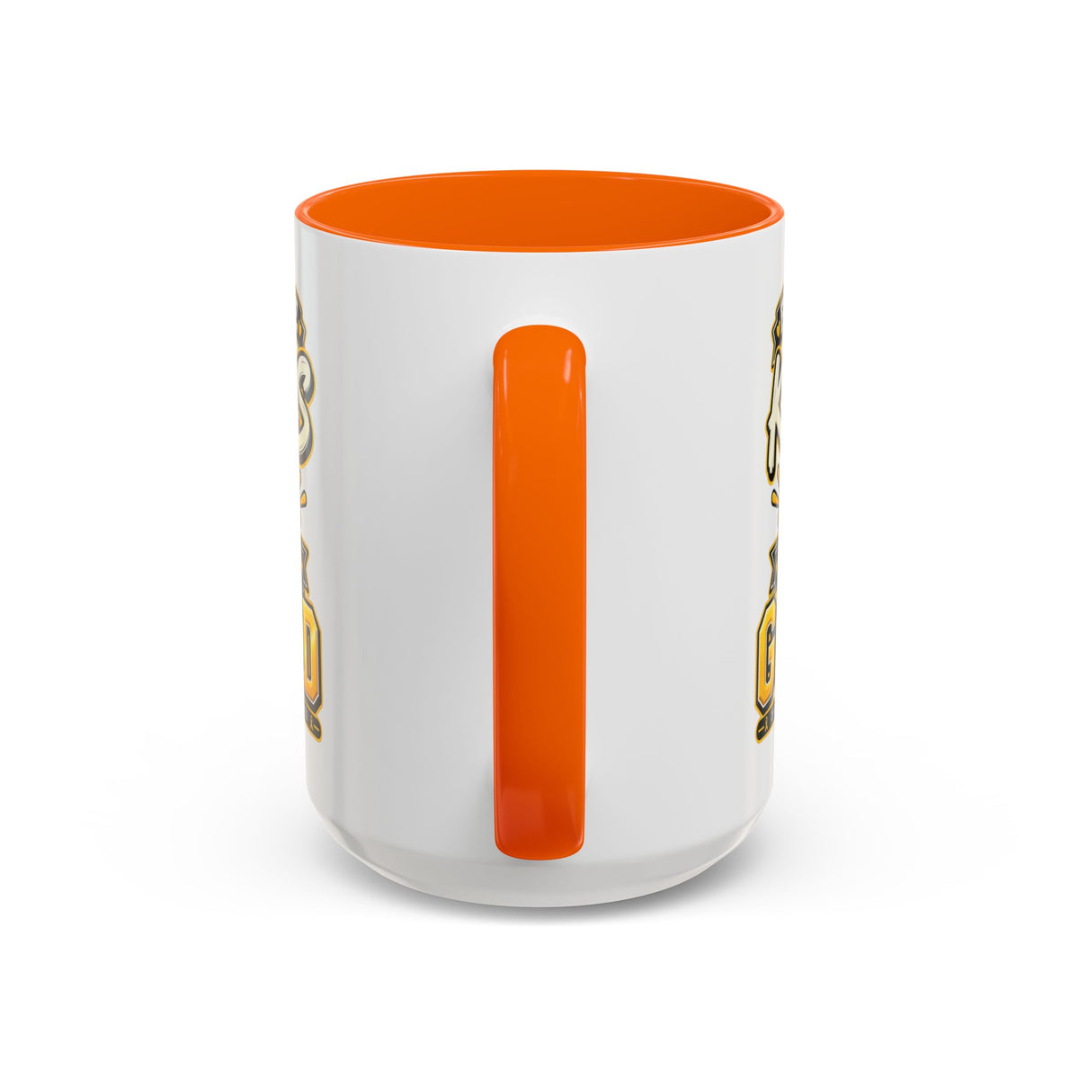 For The Kids We Go Gold Accent Coffee Mug — Childhood Cancer Awareness 11/15oz