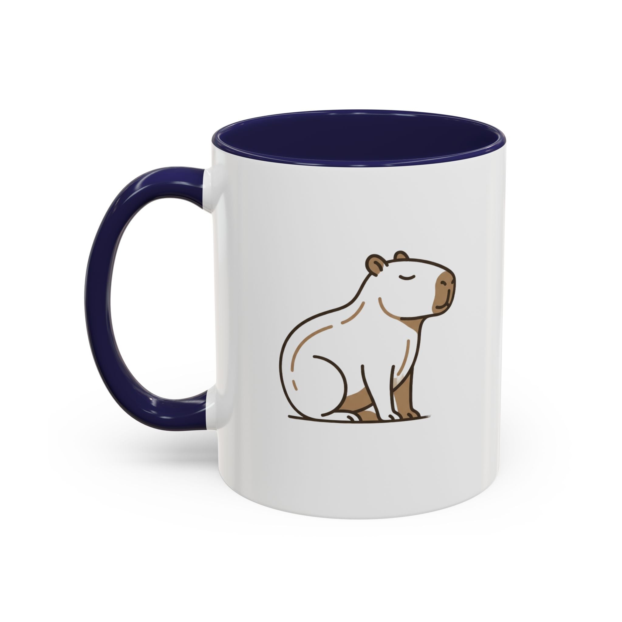 Funny Capybara Coffee Mug — Cute Relaxed Capybara Accent Mug
