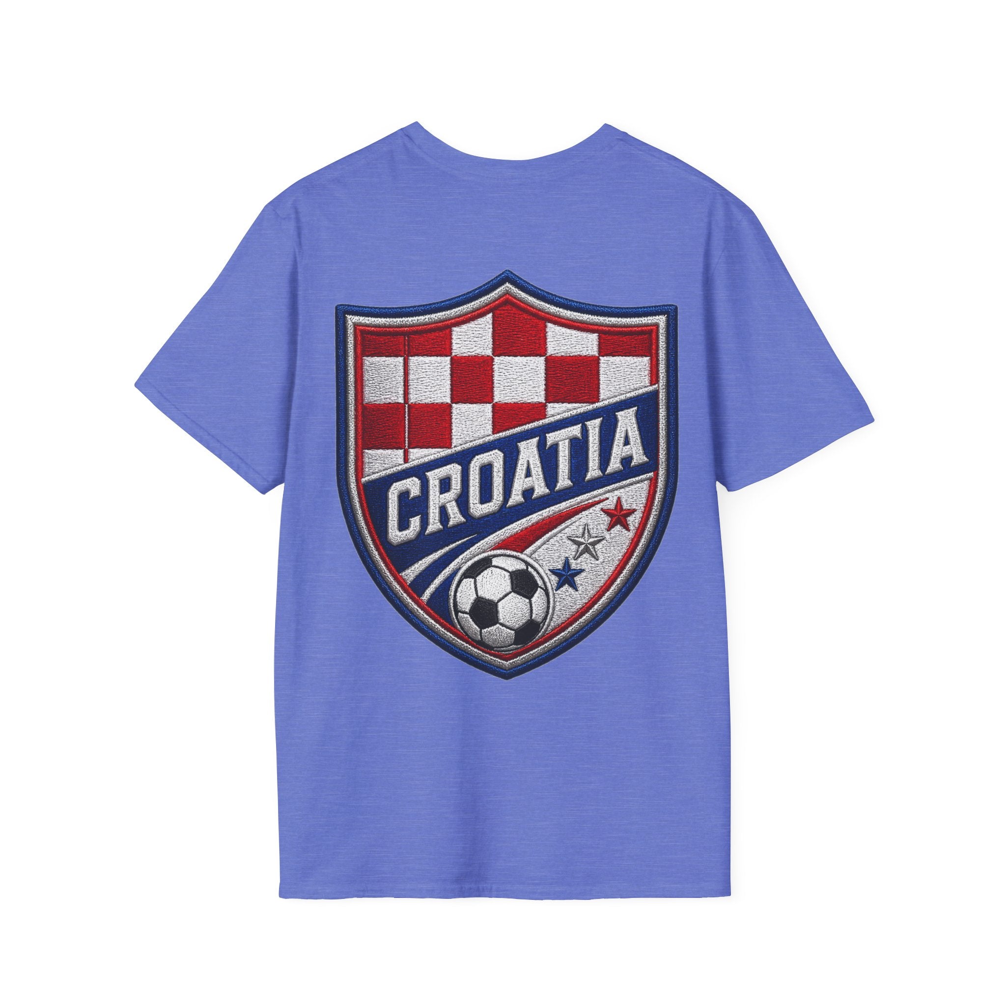 Checkered Glory T-Shirt — Croatia Soccer Fan Tee