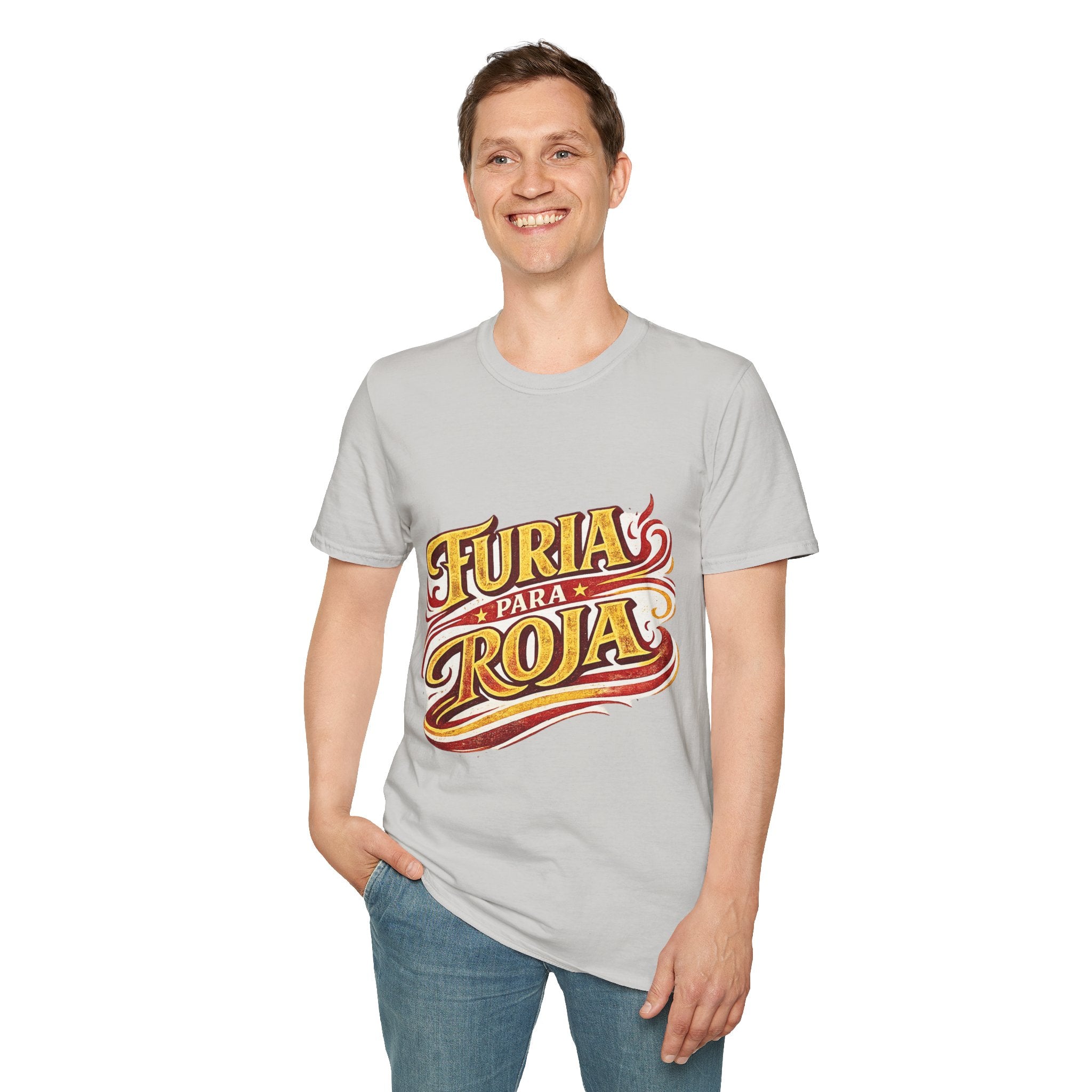 Spain Furia Para Roja T-Shirt — Vintage Flame Spanish Pride Soccer Tee