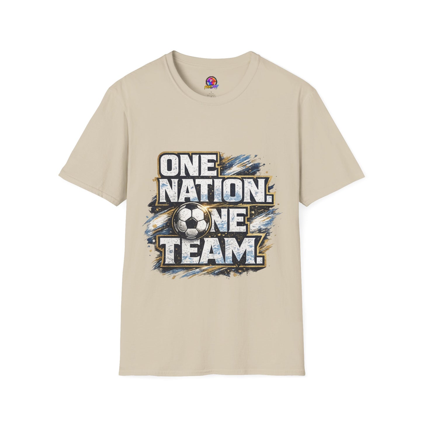 One Nation One Team Soccer T-Shirt — Supportive Fan Tee