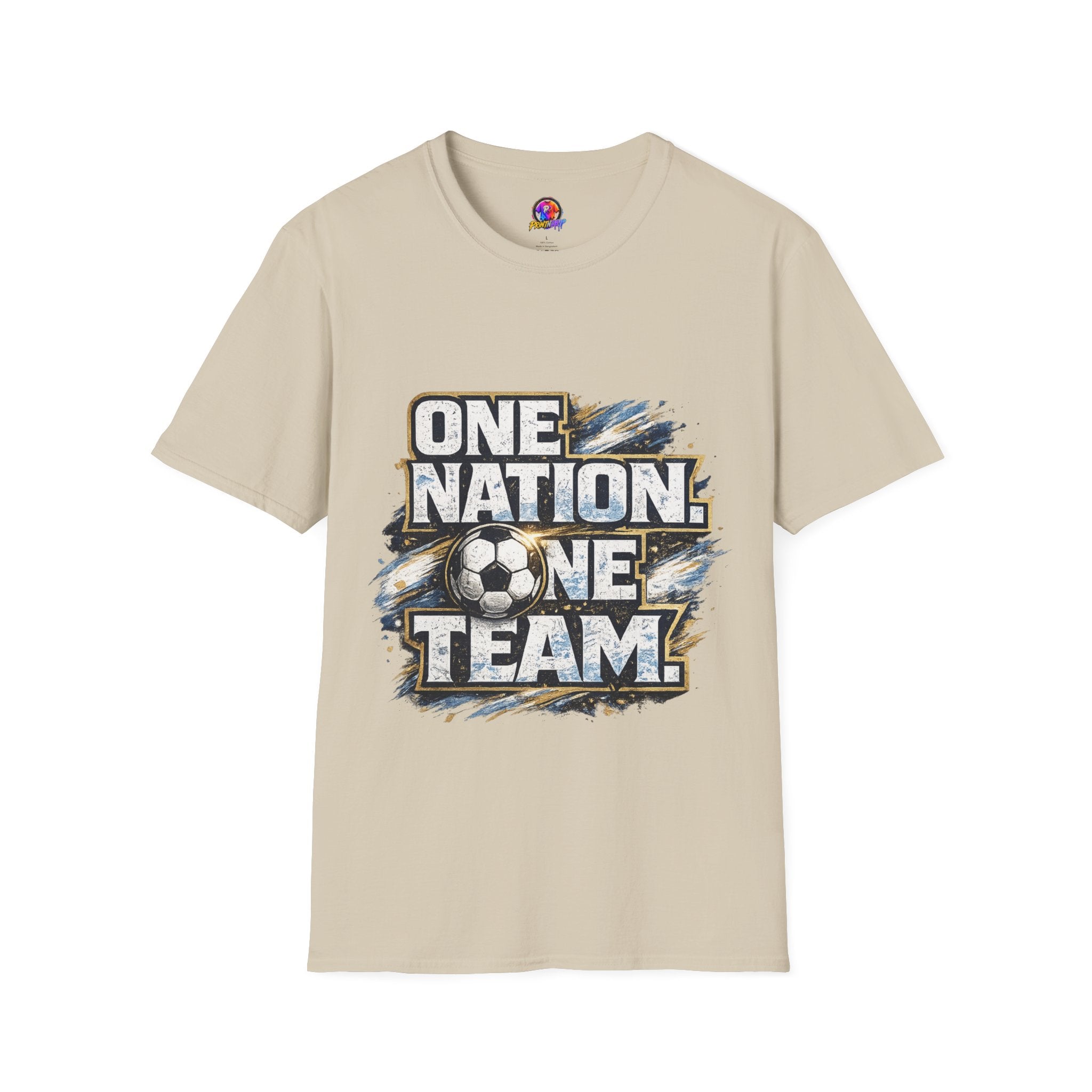 One Nation One Team Soccer T-Shirt — Supportive Fan Tee