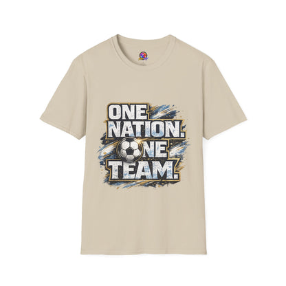One Nation One Team Soccer T-Shirt — Supportive Fan Tee