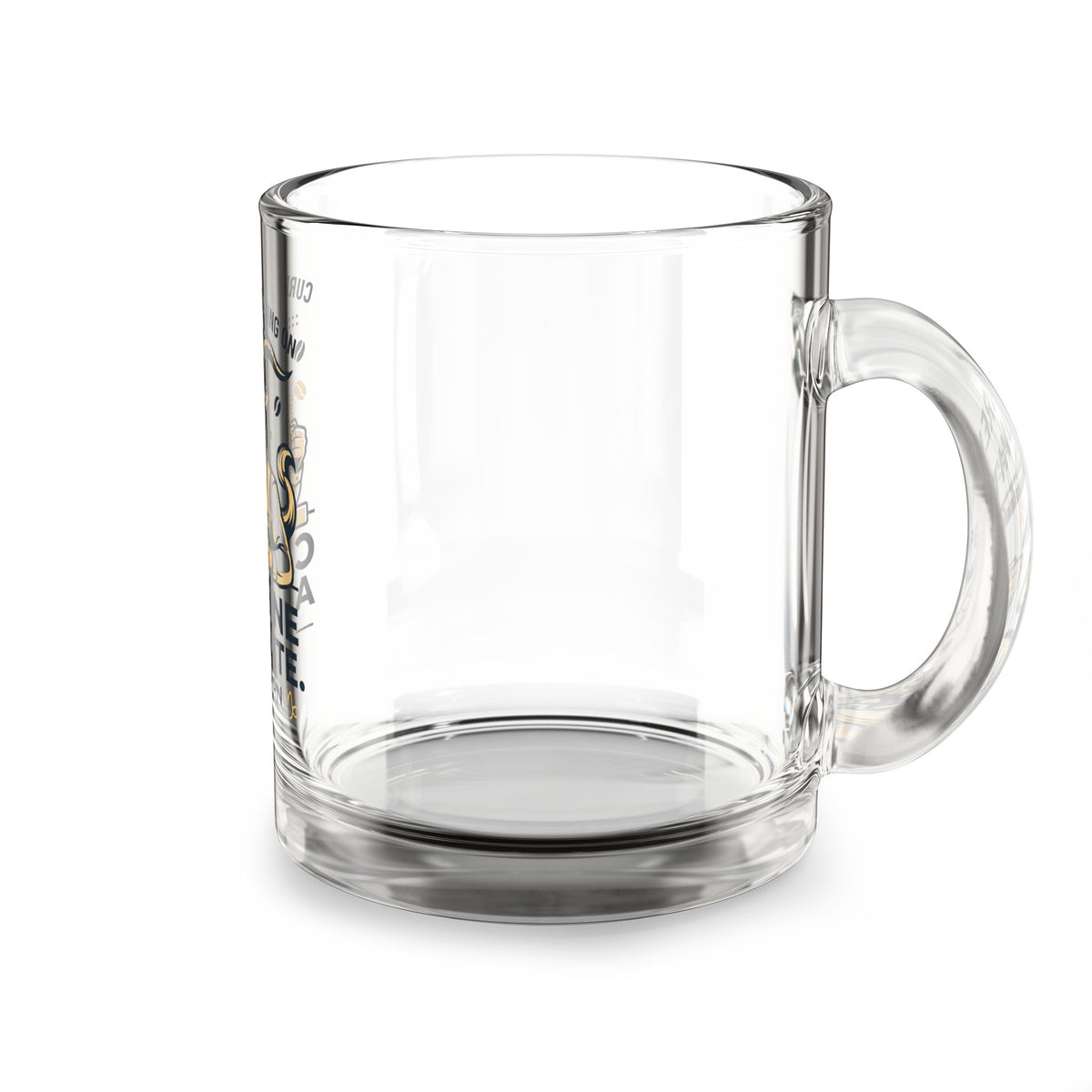 Capricorn Glass Mug — "Caffeine and Spite" 10oz Zodiac Coffee Cup