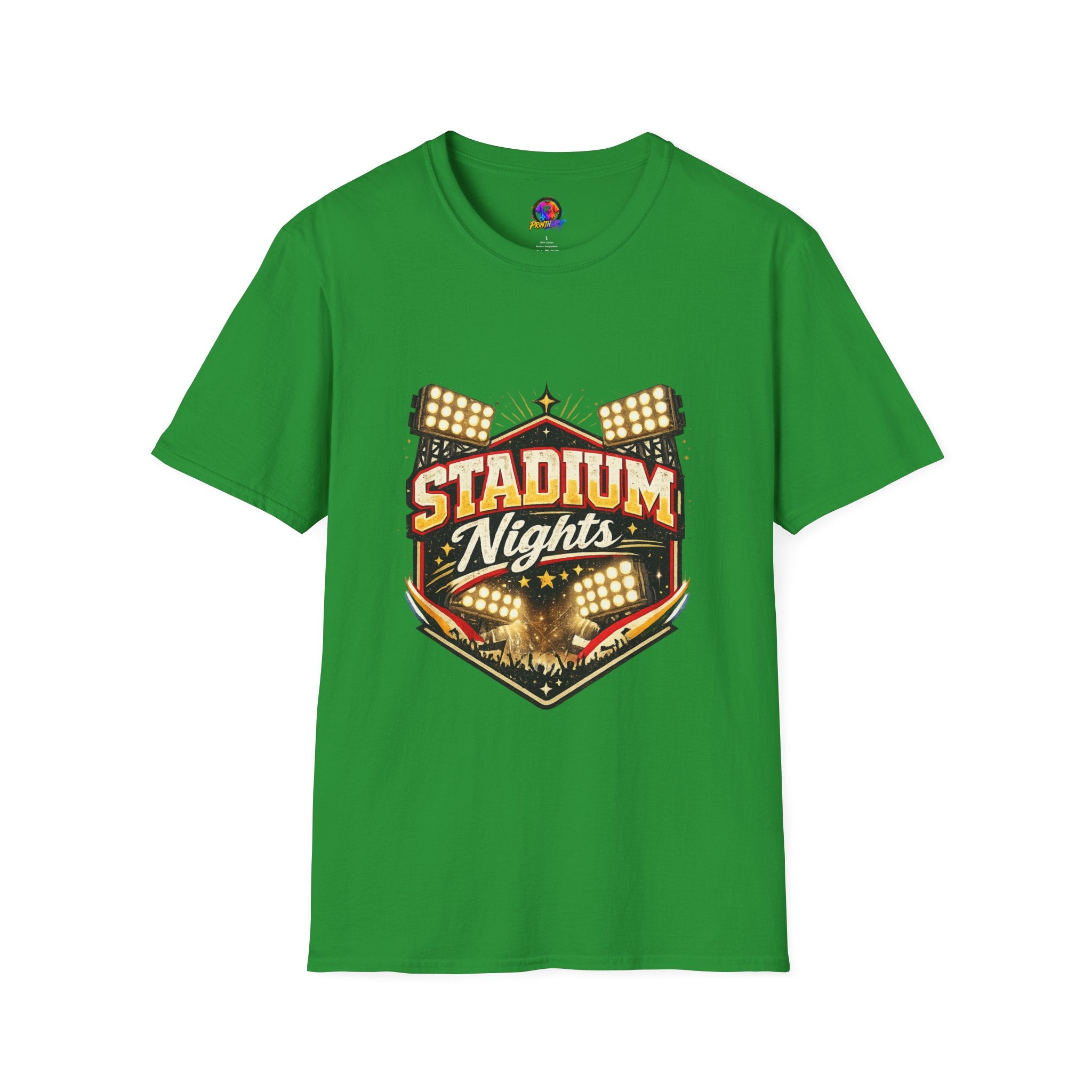 Stadium Nights T-Shirt — Vintage Sports Lights Graphic Tee