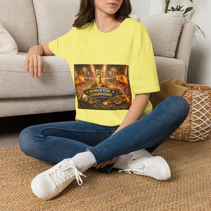 World Cup Champions T-Shirt — Spanish Football Victory Design