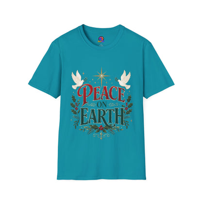Peace on Earth T-Shirt — Holiday Dove & Star Christmas Tee