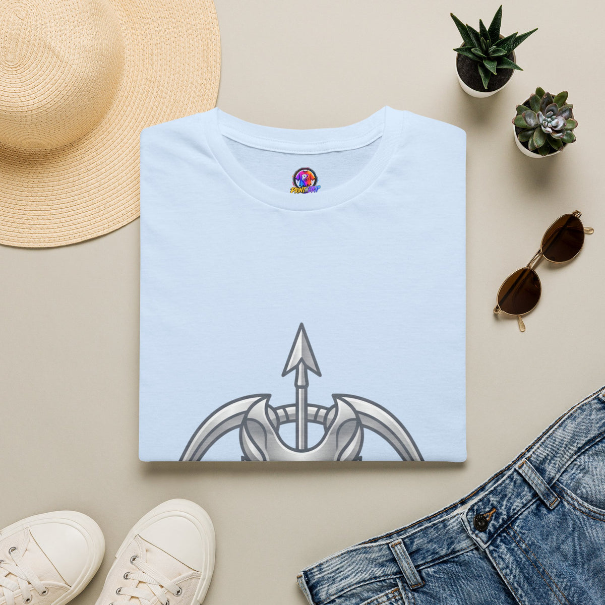 Arrow Heart T-Shirt — Minimal Cupid Bow & Arrow Design