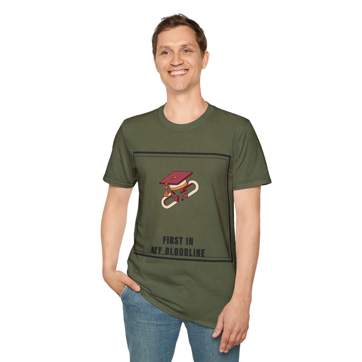 Graduation Cap T-Shirt — "First in My Bloodline" Graduate Tee - Trending Now - September 2026
