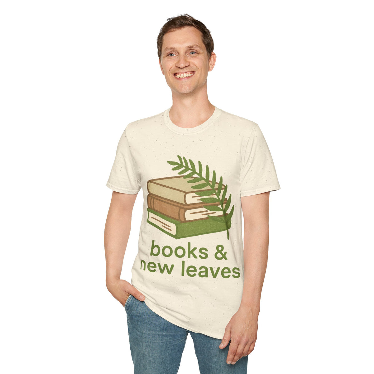 Books & New Leaves T-Shirt — Botanical Book Lover Tee - Trending Now - September 2026